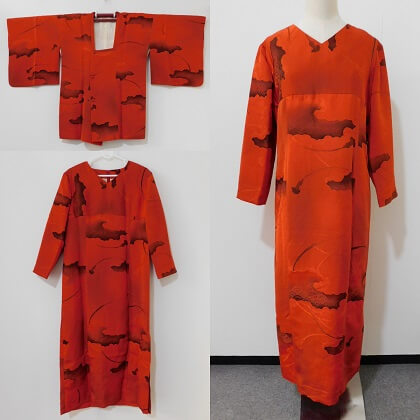 着物の羽織やコートをリメイク / 黒絵羽の羽織 / 郵送は全国対応。大阪